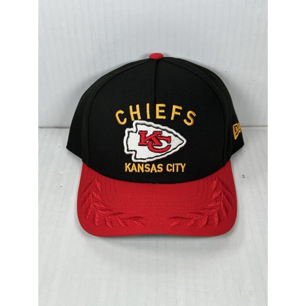 New Era Kansas City Chiefs 9FORTY A-Frame M-Crown NFL Draft Adjustable Hat Cap